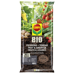 Terreau Fruits & Légumes Bio 40L COMPO – Jardiner Sainement | COMPO