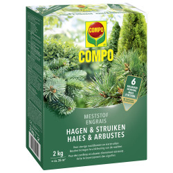 Engrais pour haies et arbustes 2 kg COMPO – Croissance optimale | COMPO