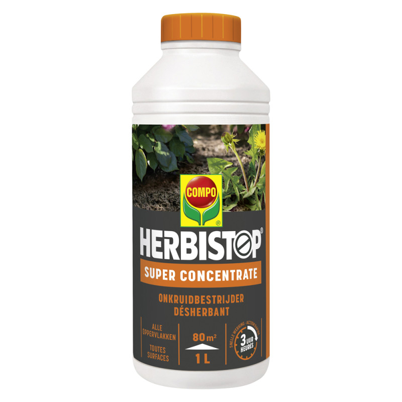 Désherbant Herbistop toutes surfaces super concentré 1 L COMPO