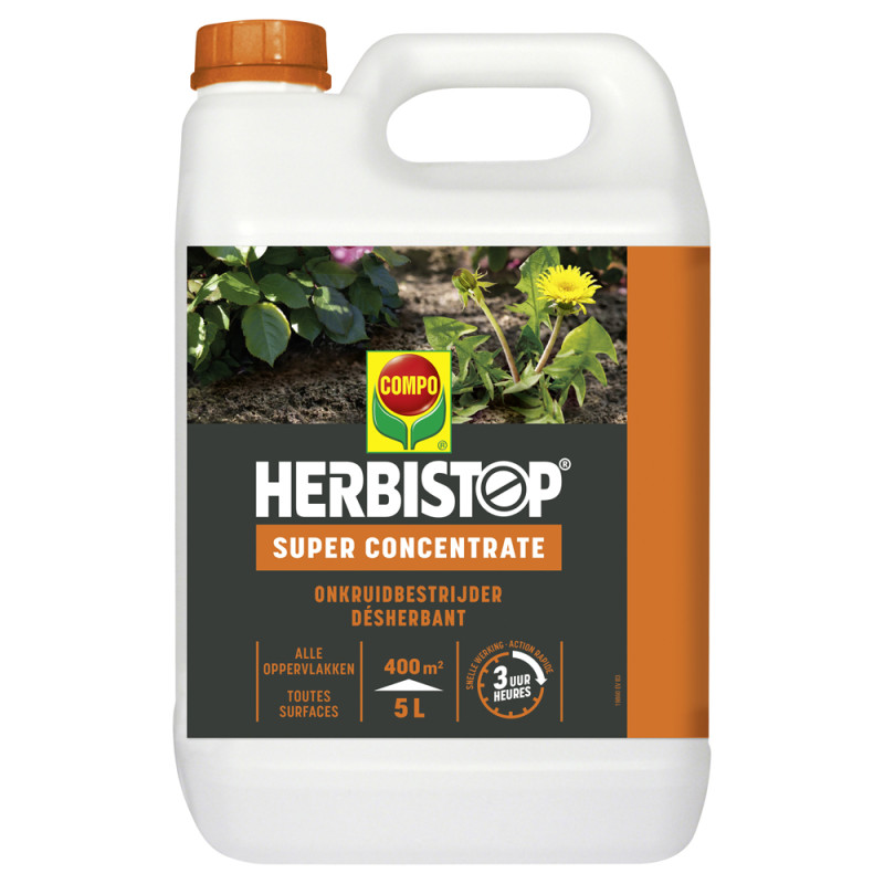 Désherbant Herbistop toutes surfaces super concentré 5 L COMPO