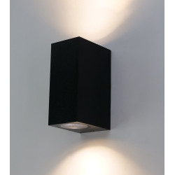 Applique extérieure Scogliera noire ronde GU10 2 x 5 W EGLO Applique extérieure Scogliera noire ronde GU10 2 x 5 W EGLO