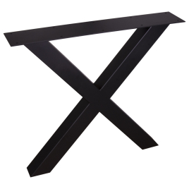 Pied de table en X noir CANDO