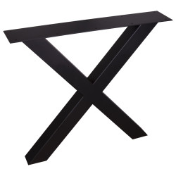 Pied de table en X noir CANDO – Design & Stabilité | CANDO