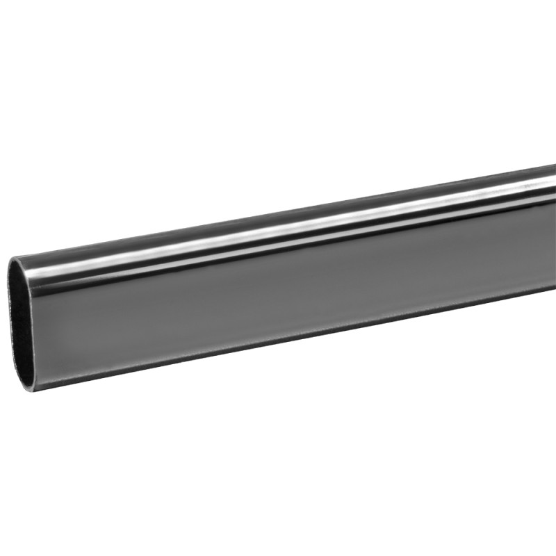 Barre de dressing ovale chrome 100cm – Rangement sur mesure
 Barre de dressing ovale chrome 100cm – Rangement sur mesure