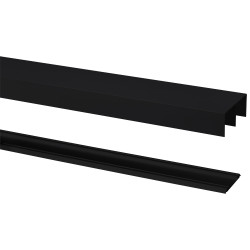 Rail R40 Aluminium Noir Mat 240cm – Aménagement Facile