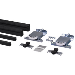 Kit porte coulissante R60 noir mat – Installation facile