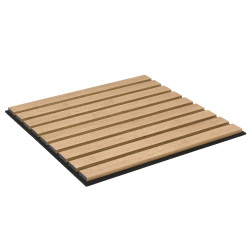 Dalle revêtue Decowall Acoustic chêne bronze 50 x 50 x 1,2 cm 4 pièces CANDO