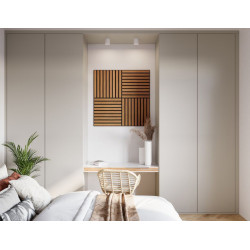 Dalle acoustique Chêne Bronze 50 × 50 cm – isolation acoustique | CANDO