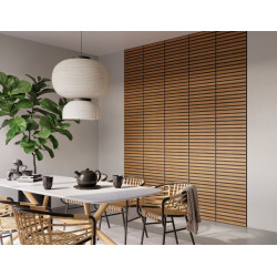 Dalle acoustique Chêne Bronze 50 × 50 cm – isolation acoustique | CANDO