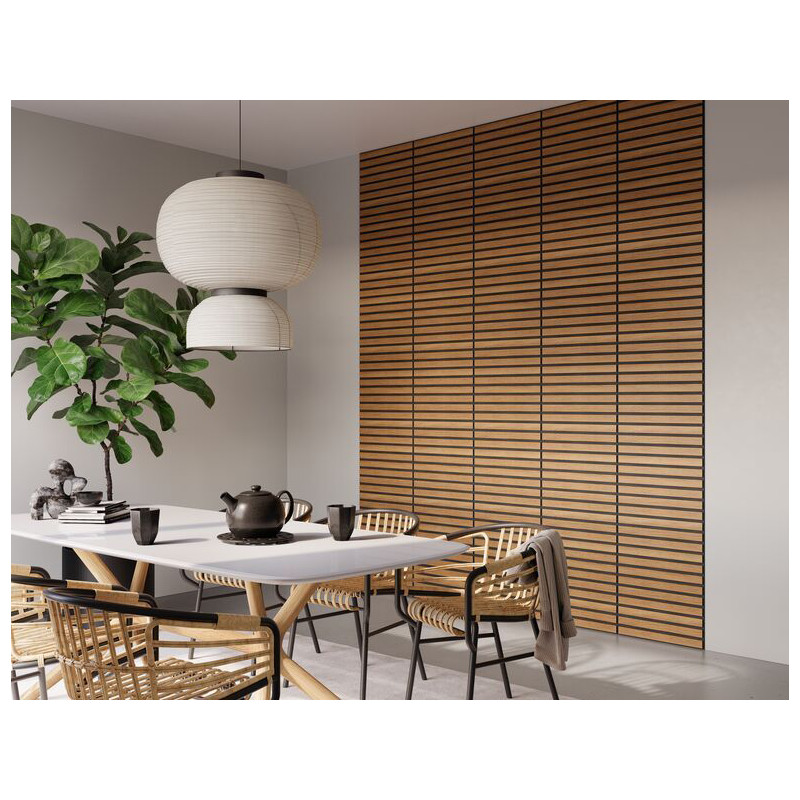 Dalle acoustique Chêne Bronze 50 × 50 cm – isolation acoustique | CANDO