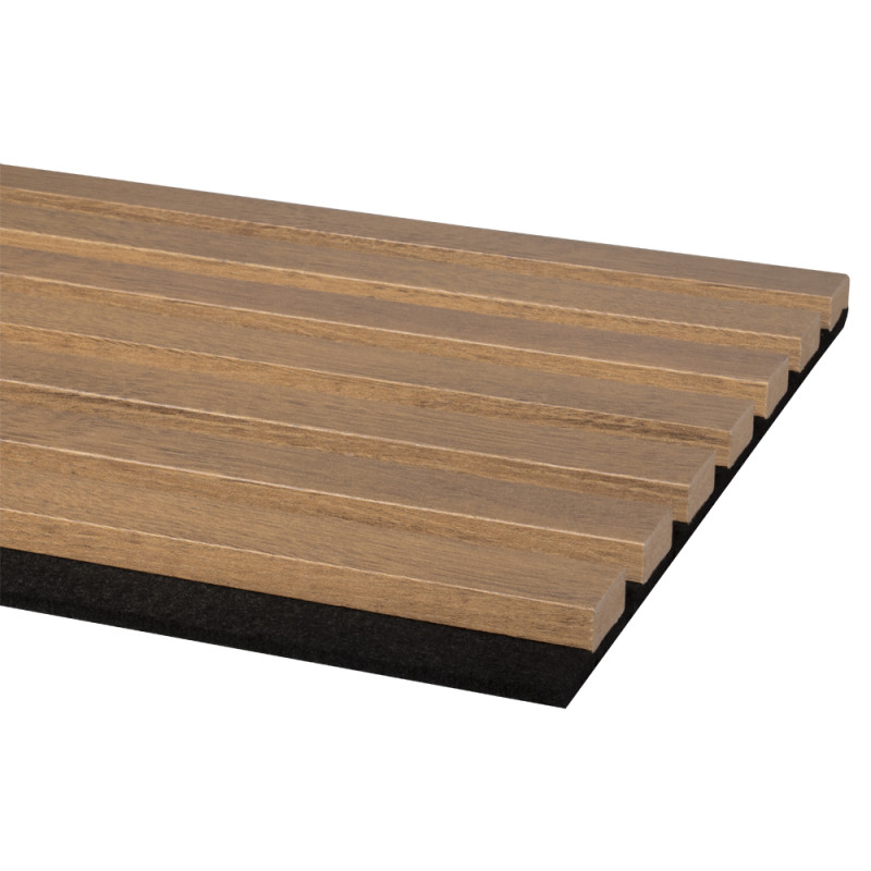 Lambris revêtu Decowall Acoustic chêne rustique 260 x 30 x 3,5 cm 2 pièces CANDO