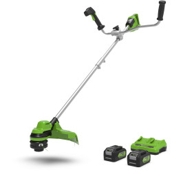 Débroussailleuse sur batterie GD24X2BCBK4X 40 V 2 x 2 Ah GREENWORKS Débroussailleuse sur batterie GD24X2BCBK4X 40 V 2 x 2 Ah GREENWORKS