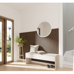 Profilé de finition Decowall Acoustic noyer – Finition parfaite | CANDO