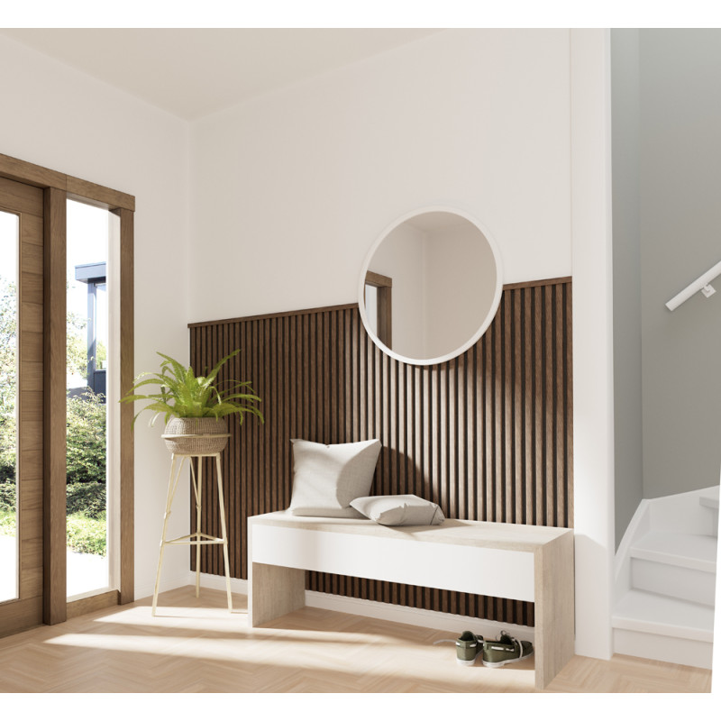 Profilé de finition Decowall Acoustic noyer – Finition parfaite | CANDO