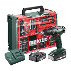 Perceuse-visseuse sur batterie BS18 MW avec accessoires 18 V 2 x 2 Ah METABO