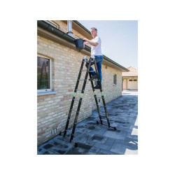 Echelle pliante Multifold 2-en-1 noire