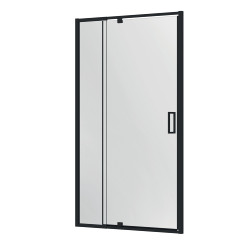 Porte de douche pivotante Lonso noire 90-100x200cm ALLIBERT