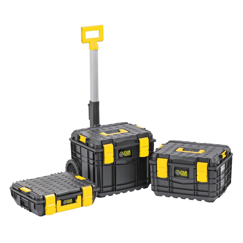 Set de caisses de transport et de rangement 3 pièces FAR TOOLS Set de caisses de transport et de rangement 3 pièces FAR TOOLS