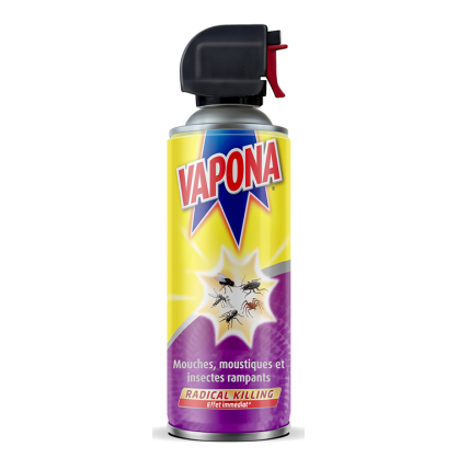 Spray insecticide contre les insectes rampants et volants 0,4 L VAPONA