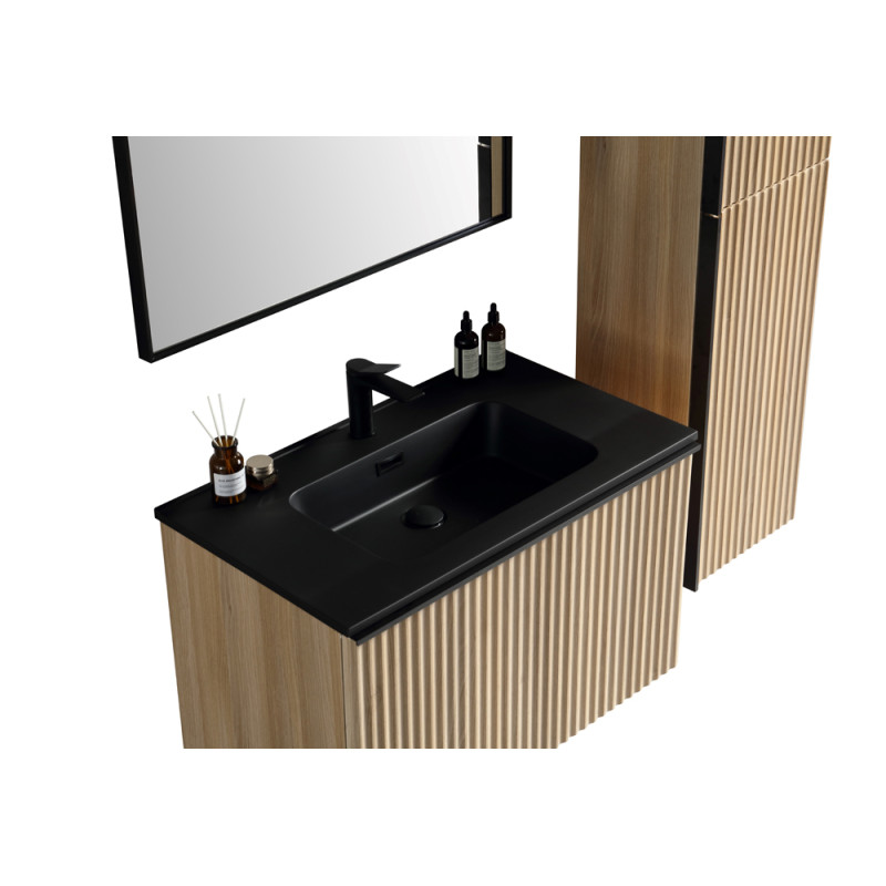 Ensemble de salle de bain Brunella chêne 80 cm SANIMAR Ensemble de salle de bain Brunella chêne 80 cm SANIMAR