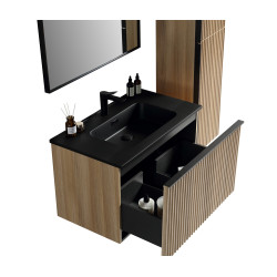 Ensemble de salle de bain Brunella chêne 80 cm SANIMAR Ensemble de salle de bain Brunella chêne 80 cm SANIMAR