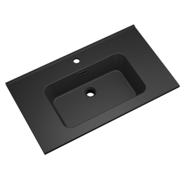 Plan de toilette Brunella noir 80 cm SANIMAR