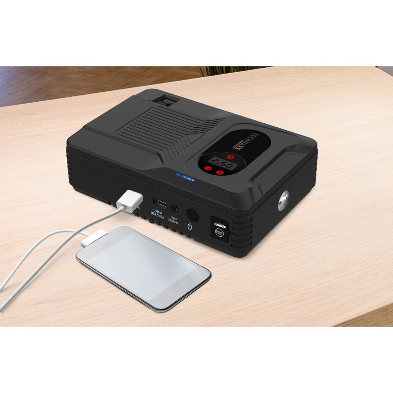 Booster pour voiture Jump Starter 4 en 1 14 Ah TECHNAXX Booster pour voiture Jump Starter 4 en 1 14 Ah TECHNAXX