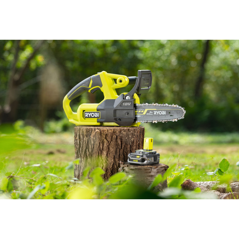Tronçonneuse sur batterie One+ RY18CS20A-125 18 V 2,5 Ah 20 cm RYOBI Tronçonneuse sur batterie One+ RY18CS20A-125 18 V 2,5 Ah 20 cm RYOBI