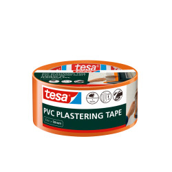Ruban PVC orange 50 mm TESA – plâtrage facile | TESA