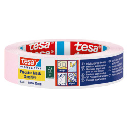 Ruban de masquage TESA Sensitive rose 25mm – Masquage doux | TESA