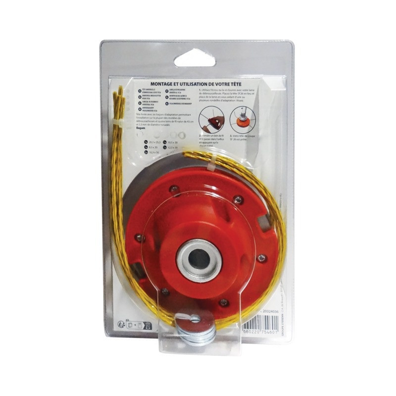 Tête universelle alu débroussailleuse SF26 – Robuste | TECHNI-POWER Tête universelle alu débroussailleuse SF26 – Robuste | TECHNI-POWER