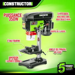 Perceuse à colonne CTDP351-13 350 W CONSTRUCTOR