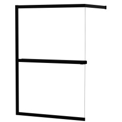 Paroi de douche Lexie noire 140 x 200 cm ALLIBERT