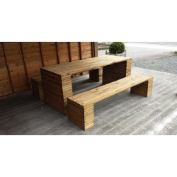 Table de jardin Barcelona 200 x 80 cm – design et solide | SOLID