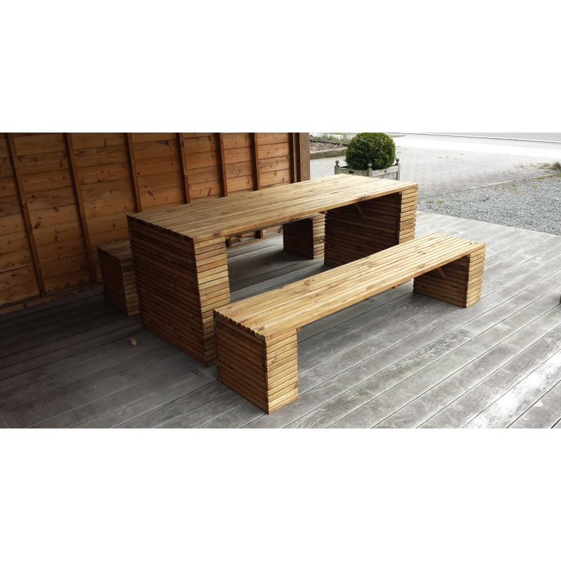Table de jardin Barcelona 200 x 80 cm – design et solide | SOLID