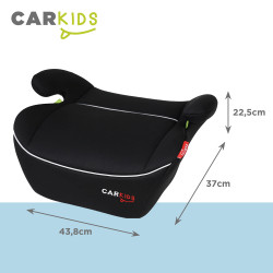 Réhausseur Alex Noir & Blanc 125-150cm – Sécurité Enfant | CARKIDS

