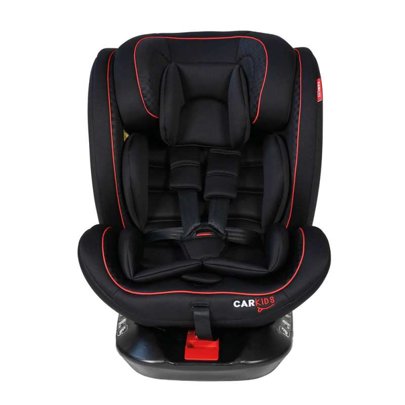 Siège auto Isofix rotatif Darcy CARKIDS noir et rouge 40–150 cm | CARKIDS