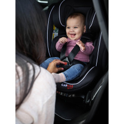 Siège Auto Isofix Rotatif Darcy 40-150cm Noir Blanc CARKIDS | CARKIDS