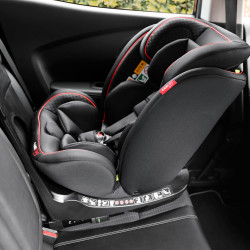 Siège auto Isofix rotatif Darcy CARKIDS noir et rouge 40–150 cm | CARKIDS