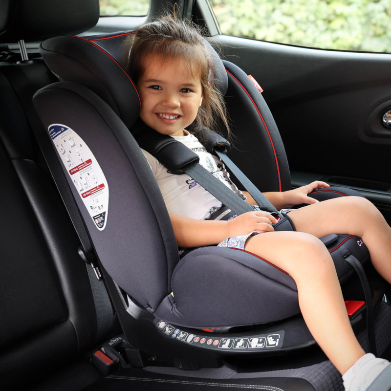 Siège auto Isofix rotatif Darcy CARKIDS noir et rouge 40–150 cm | CARKIDS