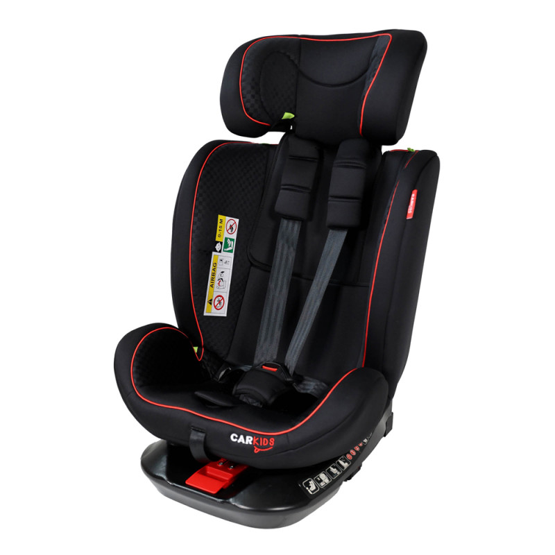 Siège auto Isofix rotatif Darcy CARKIDS noir et rouge 40–150 cm | CARKIDS