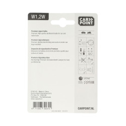 Ampoule W1,2W 12V CARPOINT – Éclairage Fiable | CARPOINT
 Ampoule W1,2W 12V CARPOINT – Éclairage Fiable | CARPOINT