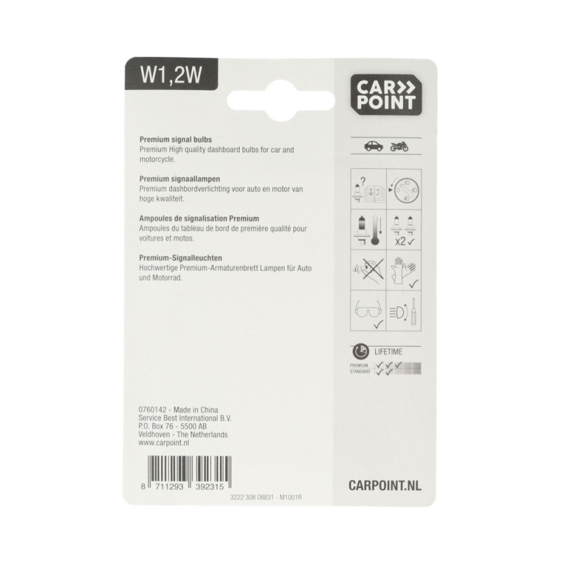 Ampoule W1,2W 12V CARPOINT – Éclairage Fiable | CARPOINT
 Ampoule W1,2W 12V CARPOINT – Éclairage Fiable | CARPOINT