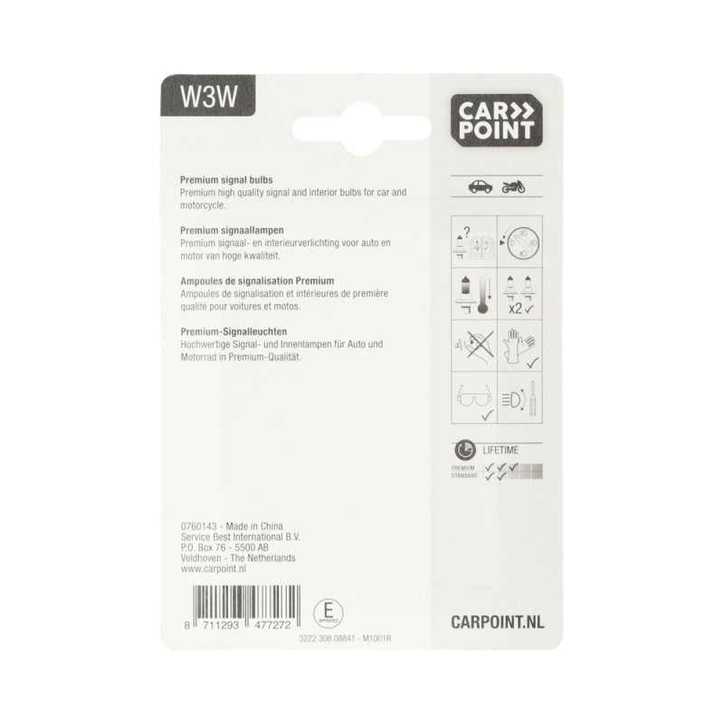 Ampoule W3W 12V CARPOINT – Éclairage Fiable | CARPOINT
 Ampoule W3W 12V CARPOINT – Éclairage Fiable | CARPOINT