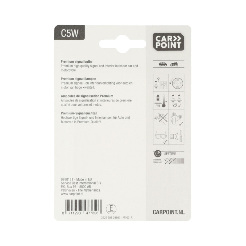 Ampoule C5W 12V CARPOINT – Éclairage Fiable | CARPOINT
 Ampoule C5W 12V CARPOINT – Éclairage Fiable | CARPOINT