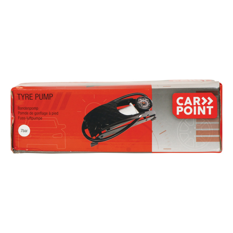 Pompe à pied simple cylindre CARPOINT – Gonflage rapide
 Pompe à pied simple cylindre CARPOINT – Gonflage rapide