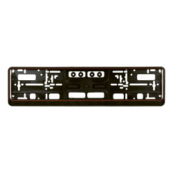 Porte-plaque immatriculation bord rouge 52x11cm | CARPOINT Porte-plaque immatriculation bord rouge 52x11cm | CARPOINT