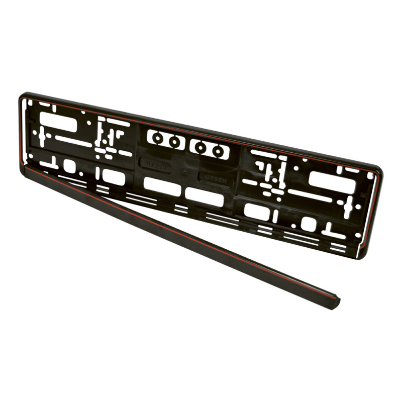 Porte-plaque immatriculation bord rouge 52x11cm | CARPOINT Porte-plaque immatriculation bord rouge 52x11cm | CARPOINT
