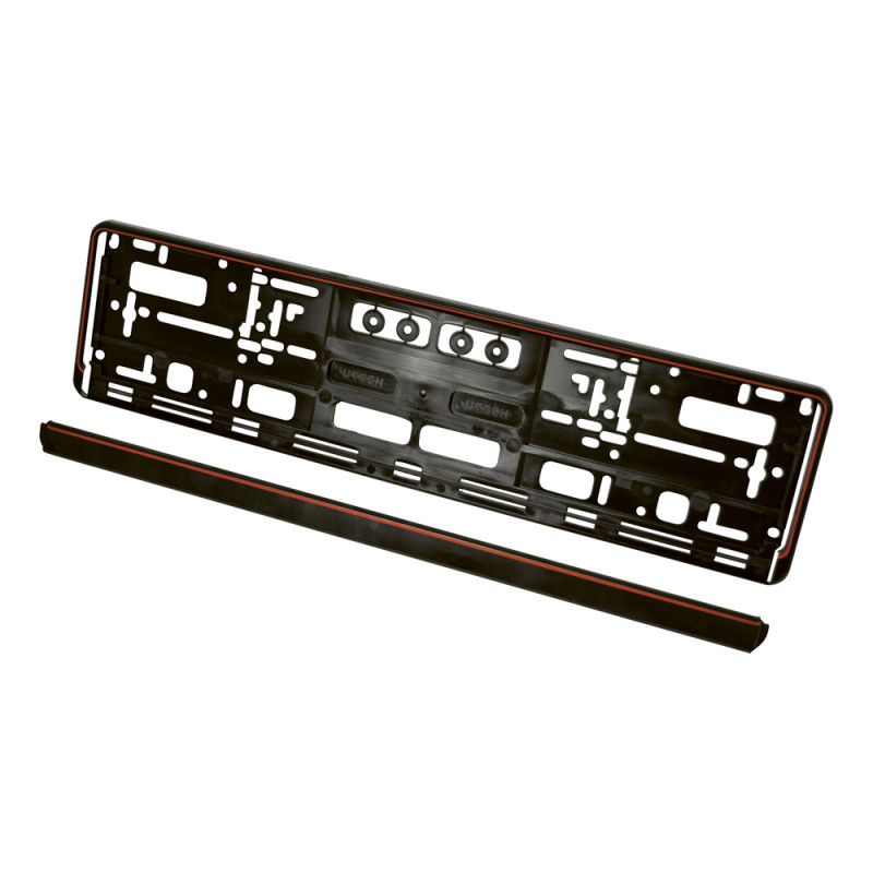 Porte-plaque immatriculation bord rouge 52x11cm | CARPOINT Porte-plaque immatriculation bord rouge 52x11cm | CARPOINT