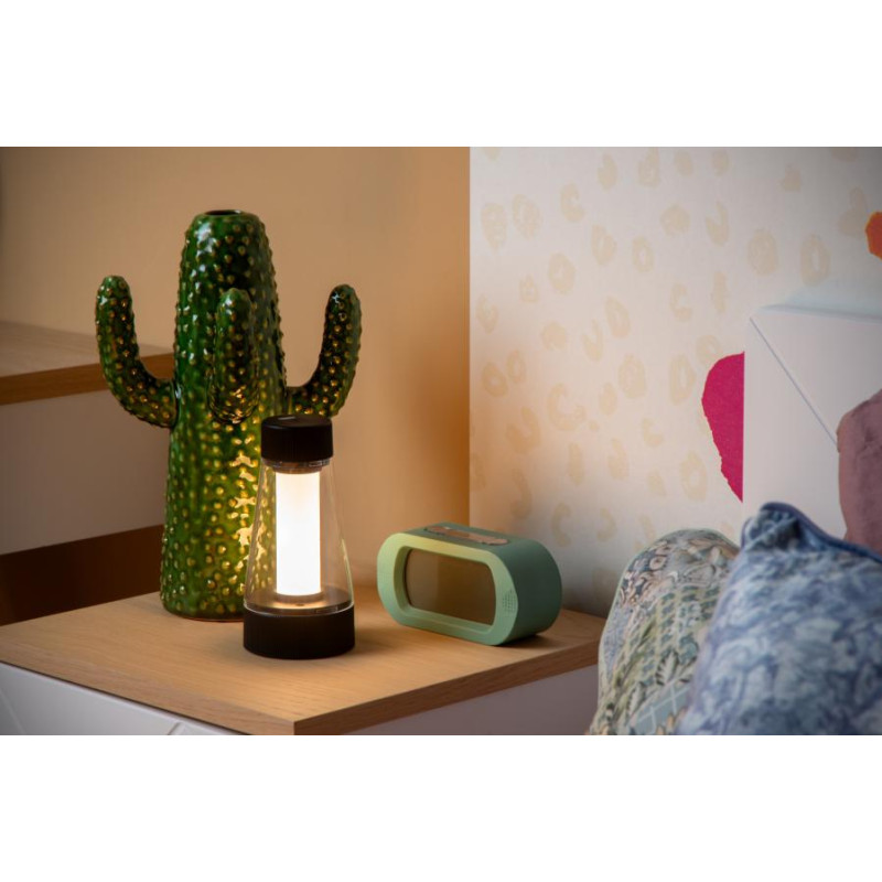 Lampe de table LED Lorali rechargeable noire 1,2 W LUCIDE Lampe de table LED Lorali rechargeable noire 1,2 W LUCIDE